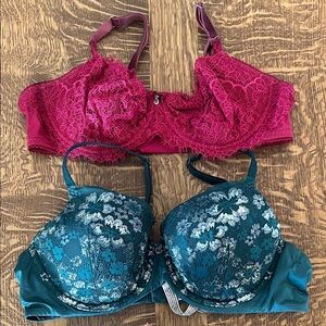 2 Victorias Secret Bras Size 38C